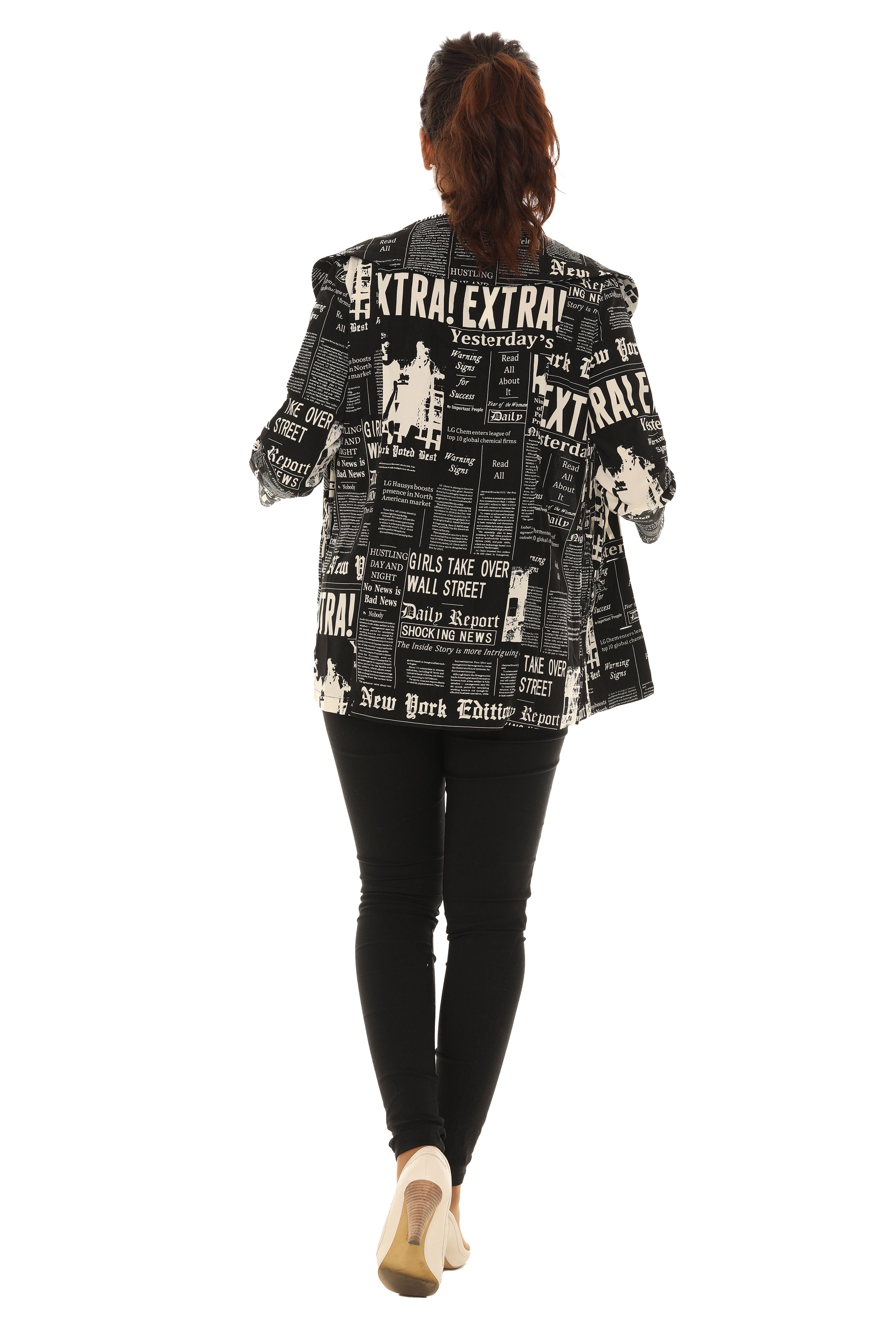 Newsprint Blazer Secondary image