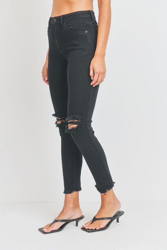 Knee Slit Skinny Jean Secondary image