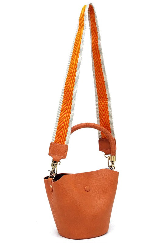 Fashion Bucket Crossbody Bag with Guitar Strap Secondary image
