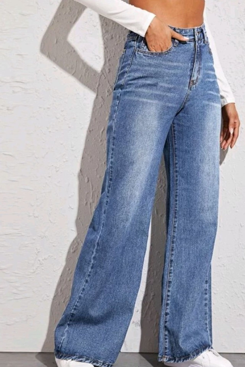 High Waist Wide Leg Jeans - Charming Charlie Main image