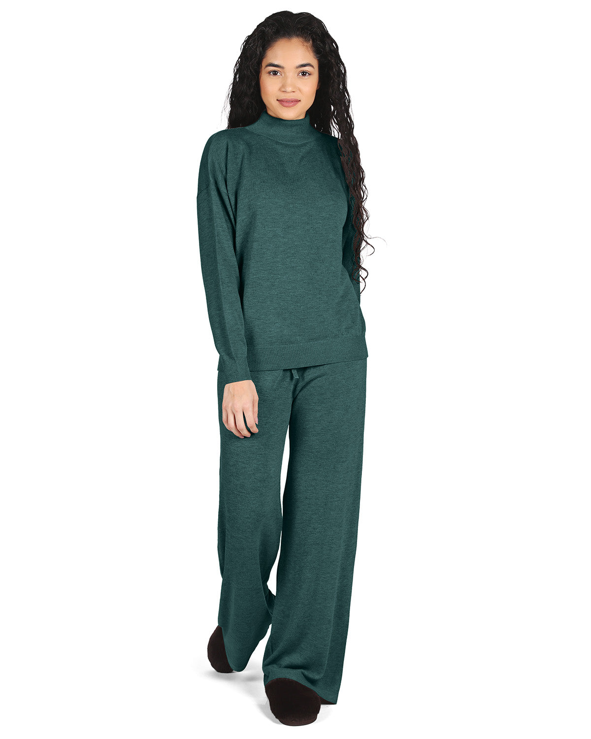Women's Turtleneck Sweater and Knit Pants Lounge Set Secondary image