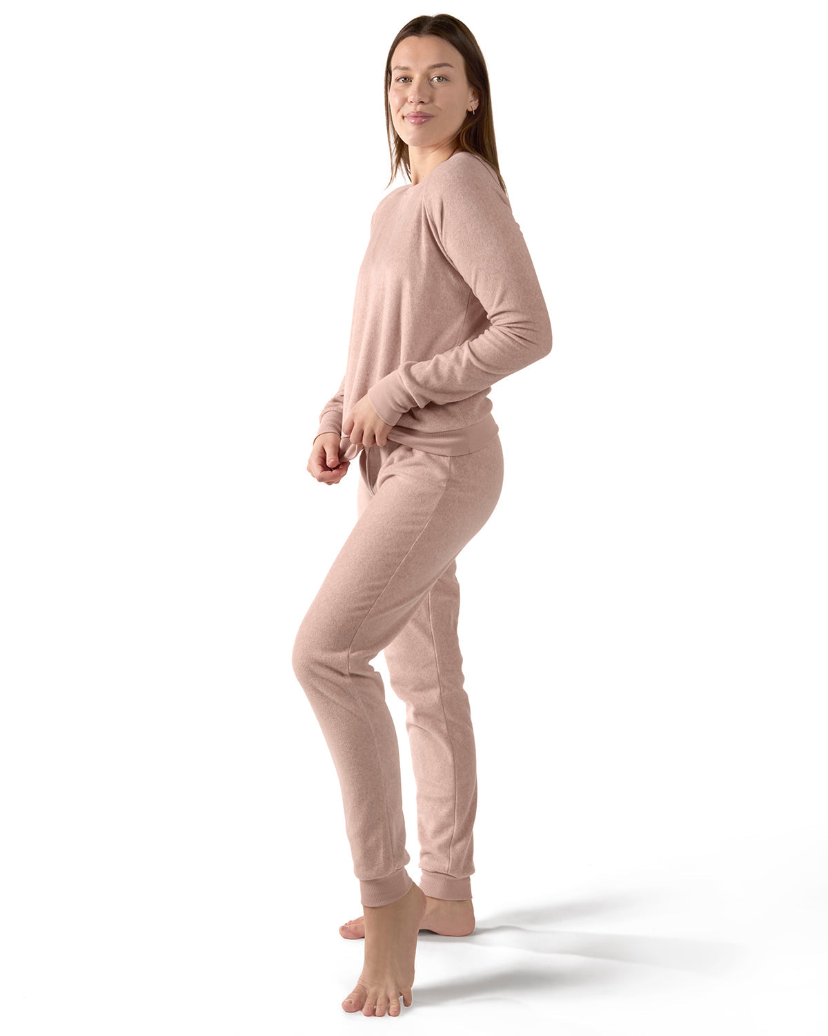 2 Piece Women's Cozy Fleece Matching Jogger Pants Set Secondary image