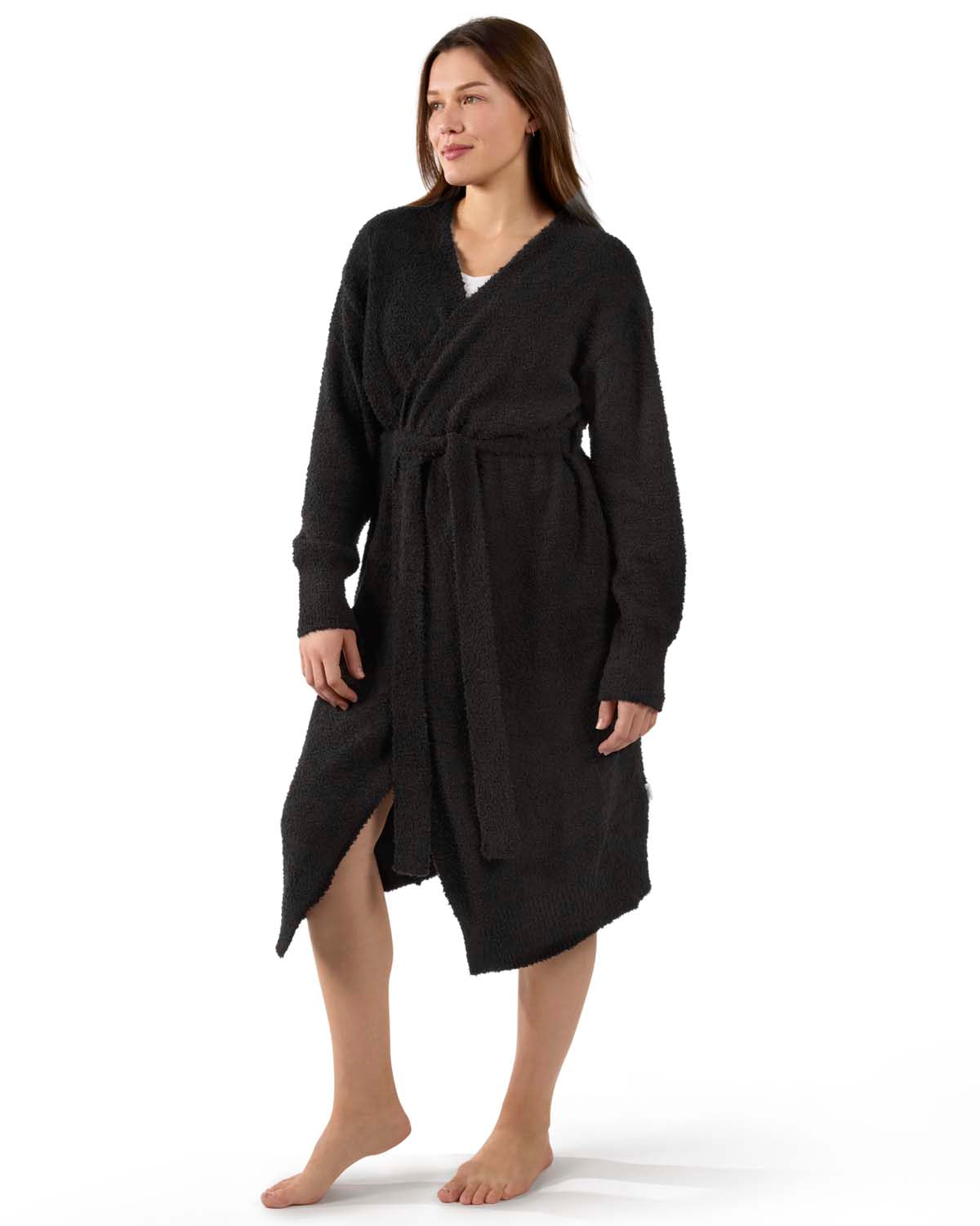 Women's Warm Cozy Knit Long Lounge Robe - Charming Charlie Main image