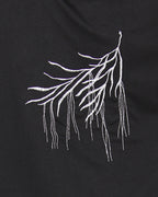 Women's Hooded Cotton Blend Cape with Tie Detail and Embroidery - Charming Charlie