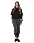 Women's Hooded Cotton Blend Cape with Tie Detail and Embroidery - Charming Charlie