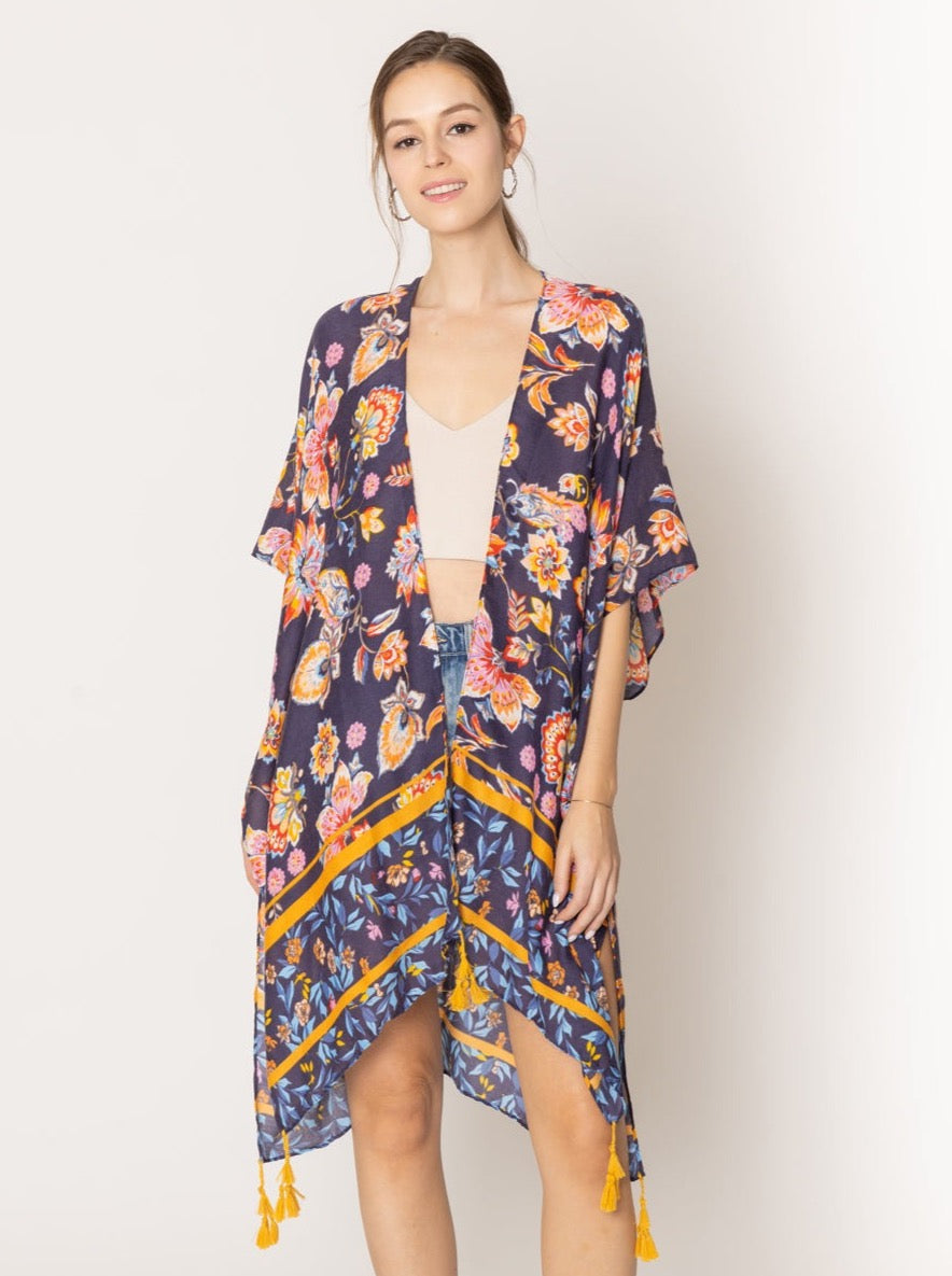 Floral Print Kimono - Charming Charlie Main image