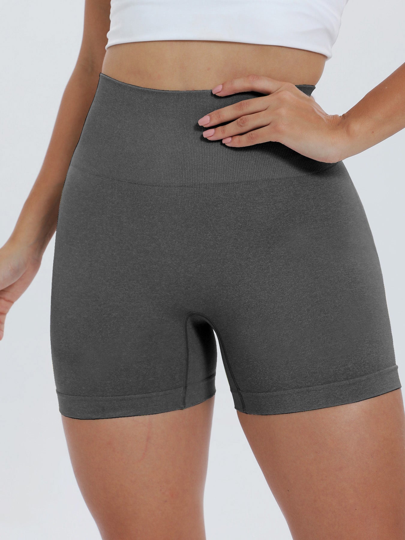 High Waist Active Shorts - Charming Charlie Main image